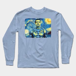 Black Panther Van Gogh Style Long Sleeve T-Shirt